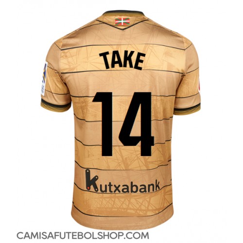 Camisa de time de futebol Real Sociedad Takefusa Kubo #14 Replicas 2º Equipamento 2024-25 Manga Curta
